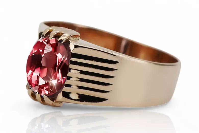 Ruby Original Vintage 14K Rose Gold Ring Vintage craft vrc007r